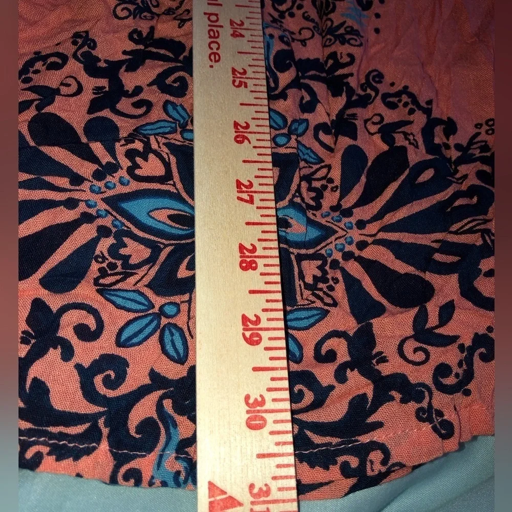 VENUS Coral and Navy Swim Coverup NWOT